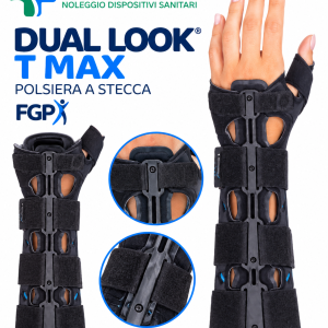 Dual Look T Max Polsiera FGP Polsiera steccata lunga con immobilizzatore pollice